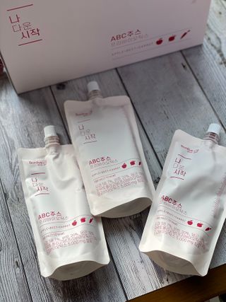 12월 15일 출시, 건강기능식품 브랜드 본리브 나 다운 시작 제품 3종 — 5점을 준 리뷰어가 2020년 12월 올린 사용 사진