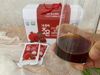 농업회사법인조은 유기농 석류 NFC 착즙주스 70ml 30포 — 5점을 준 리뷰어가 2021년 10월 올린 사용 사진