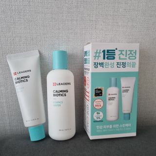 리더스코스메틱 리더스 카밍 바이오틱스 #1등 진정 기획세트 [에센스 워터150ml + 크림 마스크80ml] — 5점을 준 리뷰어가 2022년 8월 올린 사용 사진