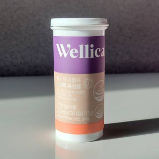 웰리카 더블유 100억 유산균 — 5점을 준 리뷰어가 2021년 1월 올린 사용 사진