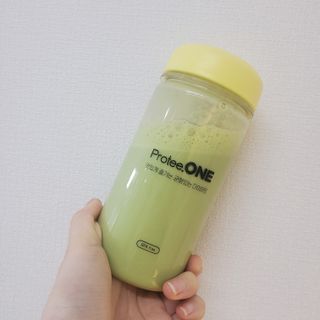 프로티원 단백질쉐이크 녹차맛 2주분 1통+보틀 — 5점을 준 리뷰어가 2021년 4월 올린 사용 사진