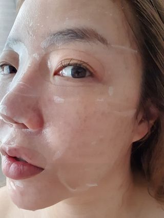 닥터마시멜로 닥터마스멜로 마블러스 아쿠아 클리닉 마스크 — 5점을 준 리뷰어가 2021년 7월 올린 사용 사진