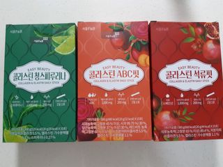 서울에프엔비 콜라스틴 3종 뷰티젤리스틱 45입 [ABC핏 15입 /  석류핏 15입 / 청스피루리나 15입] — 5점을 준 리뷰어가 2021년 9월 올린 사용 사진