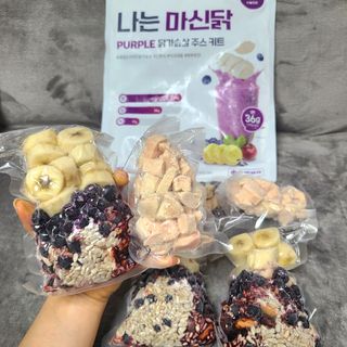 수플먼트 나는 마신닭!! 닭가슴살 주스키트, 먹기 힘들었던 닭가슴살 이제는 마시자 — 4점을 준 리뷰어가 2023년 3월 올린 사용 사진