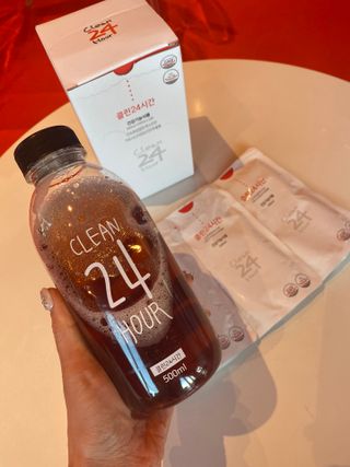 클린24시간 1BOX(5포) + 전용보틀(500ml) — 5점을 준 리뷰어가 2022년 9월 올린 사용 사진