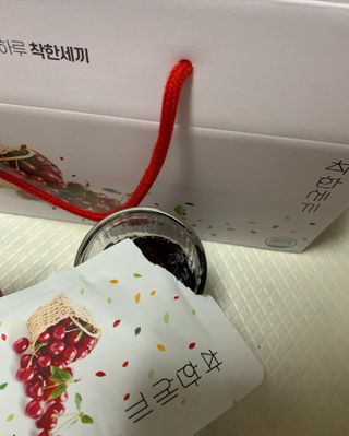 헬스업 착한세끼 타트체리 — 5점을 준 리뷰어가 2021년 5월 올린 사용 사진