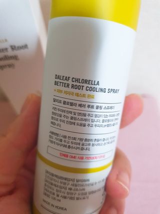 달리프 클로렐라 베러 루트 쿨링 스프레이 100ml — 3.5점을 준 리뷰어가 2021년 5월 올린 사용 사진