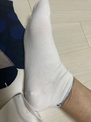 [사이즈가 있는 양말 필로이] 여자 스니커즈 발목 양말 5족 세트【 S, M, L, 】3가지 사이즈 — 5점을 준 리뷰어가 2022년 7월 올린 사용 사진