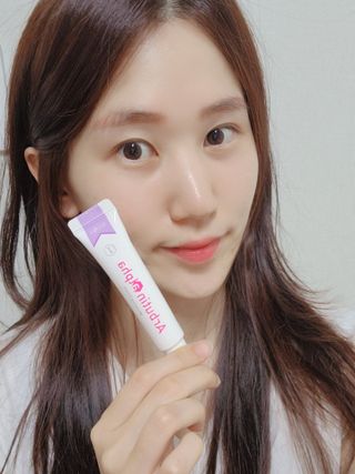이엔코스 알부틴 알파 화이트닝크림 — 4.5점을 준 리뷰어가 2021년 5월 올린 사용 사진