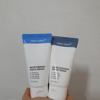 더마포레스트 마데카소사이드 리페어 크림,  모이스처라이징 아쿠아크림 — 5점을 준 리뷰어가 2021년 8월 올린 사용 사진