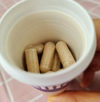 웰리카 더블유 100억 유산균 — 5점을 준 리뷰어가 2021년 1월 올린 사용 사진