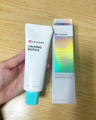 리더스코스메틱 리더스 카밍 바이오틱스 크림 마스크 — 5점을 준 리뷰어가 2021년 10월 올린 사용 사진