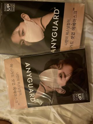 애니가드 셋업메베마스크 (대형 4컬러 + 중형 4컬러) — 5점을 준 리뷰어가 2022년 4월 올린 사용 사진