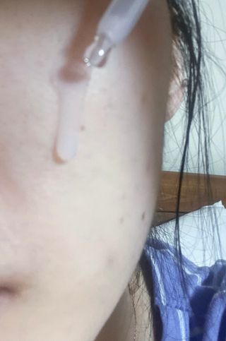 나우 [리브엠] 123억개 엑소좀으로 채운 눈부신 광채, 엑소코어 화이트닝 텐션 앰플 — 5점을 준 리뷰어가 2023년 10월 올린 사용 사진