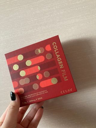 프리마인 귀족의 콜라겐, 92배 흡수율. 럭셔리 프리미엄 셀라브 콜라겐필름 30매 — 5점을 준 리뷰어가 2022년 4월 올린 사용 사진