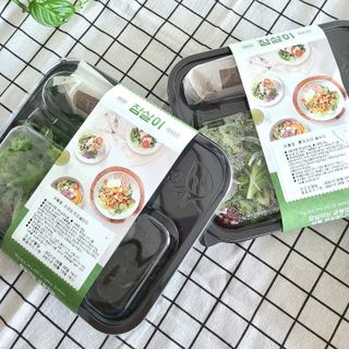 참살이도시락 작심삼일 샐러드도시락 3개 맛보기 새벽배송 또는 택배배송 — 5점을 준 리뷰어가 2021년 8월 올린 사용 사진