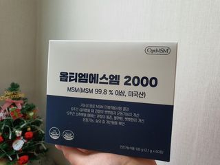 바른비타민 옵티엠에스엠2000 1박스 60포 관절 연골 복합건강기능식품 — 5점을 준 리뷰어가 2021년 6월 올린 사용 사진