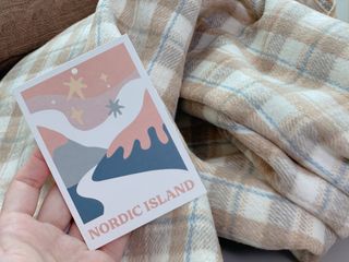 노르딕아일랜드 머플러 아이슬란드 체크 — 4.5점을 준 리뷰어가 2021년 10월 올린 사용 사진