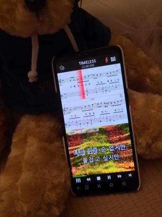 매직씽 노래방 어플리케이션 6개월 이용권 — 2.5점을 준 리뷰어가 2021년 9월 올린 사용 사진