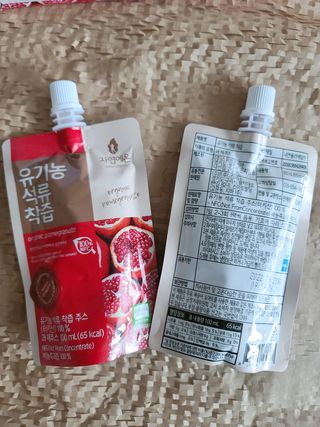 자연에온 유기농 석류 착즙 100mL 10개입 2BOX — 5점을 준 리뷰어가 2020년 12월 올린 사용 사진