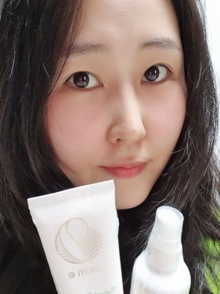 mom e 맘이 내추럴 베이비 케어 크림+바디오일 — 5점을 준 리뷰어가 2021년 1월 올린 사용 사진