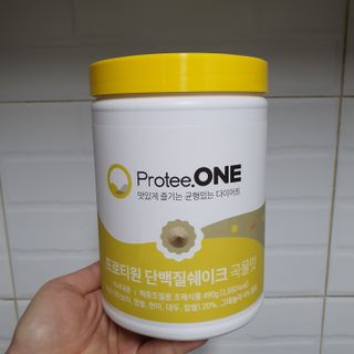 프로티원 단백질쉐이크 곡물맛 2주분 1통+보틀 — 5점을 준 리뷰어가 2021년 4월 올린 사용 사진