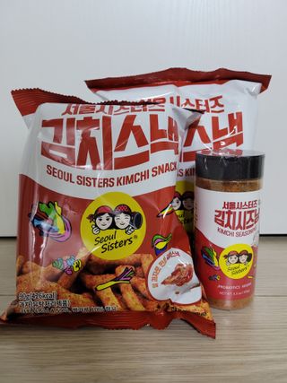 [서울시스터즈] 김치시즈닝 국내 최초 뿌려먹는 김치파우더 100g 1개+ 신제품 김치스낵 90g 2개 — 5점을 준 리뷰어가 2021년 8월 올린 사용 사진