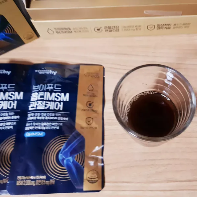 [브이푸드] 옵티MSM 관절케어 (70ml x30포) 리뷰 사진