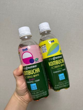 더그레잇티 콤부차 [매일유업] 더그레잇티 44kcal 콤부차 300ml *12개입 (오리지널 6개+베리리치 6개) — 5점을 준 리뷰어가 2023년 8월 올린 사용 사진