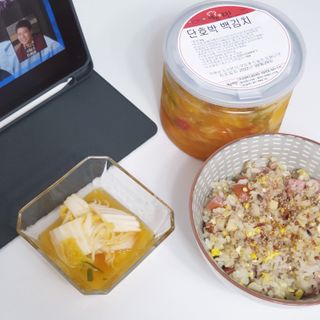 셰프애찬 단호박 백김치 1kg — 5점을 준 리뷰어가 2022년 10월 올린 사용 사진