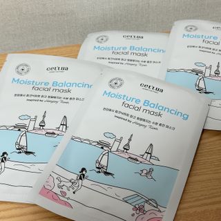 세뚜아(Cettua) 나우[세뚜아] 모이스처 밸런싱 페이셜 마스크 Cettua Moisture Balancing Facial Mask 4매 — 5점을 준 리뷰어가 2023년 12월 올린 사용 사진