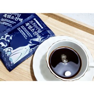 참앤들황토농원 국내산 흑염소를 정성스럽게 담은, 프리미엄 흑염소 진액 70ml x 30포 1박스 — 5점을 준 리뷰어가 2023년 1월 올린 사용 사진