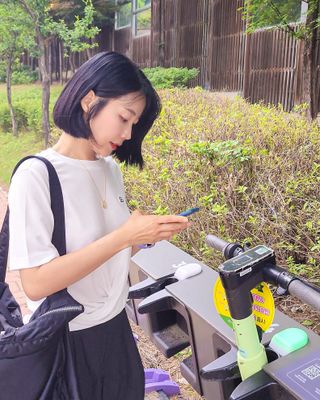 더그린랩 WOMEN TWIST MODAL SHORT SLEEVE — 5점을 준 리뷰어가 2023년 6월 올린 사용 사진
