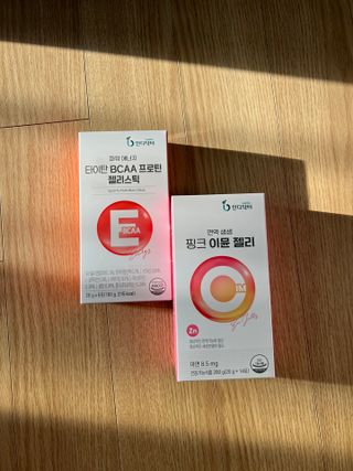 인디닥터 면역 생생 핑크 이뮨 젤리 + 타이탄 BCAA 프로틴 젤리스틱 — 3.5점을 준 리뷰어가 2022년 5월 올린 사용 사진
