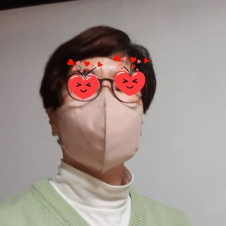 애니가드 셋업메베마스크 (대형 4컬러 + 중형 4컬러) — 5점을 준 리뷰어가 2022년 4월 올린 사용 사진