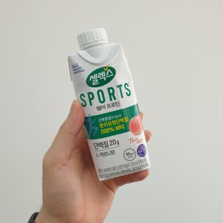 셀렉스스포츠 셀렉스 스포츠 웨이 프로틴 복숭아_ 330ml x 12팩 — 5점을 준 리뷰어가 2021년 10월 올린 사용 사진