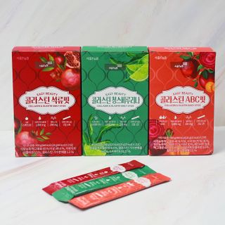 서울에프엔비 콜라스틴 3종 뷰티젤리스틱 45입 [ABC핏 15입 /  석류핏 15입 / 청스피루리나 15입] — 5점을 준 리뷰어가 2021년 9월 올린 사용 사진