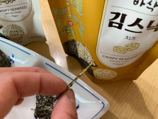 더빈트 와삭바삭 김스낵 — 5점을 준 리뷰어가 2023년 1월 올린 사용 사진