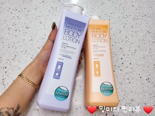 [과일나라] 바세린 모이스처 바디로션 1000ml 2종 — 5점을 준 리뷰어가 2021년 10월 올린 사용 사진