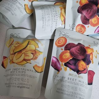 딜라이트 프로젝트 원물칩 2종 6ea(비트 믹스칩, 단호박 믹스칩) — 5점을 준 리뷰어가 2022년 4월 올린 사용 사진