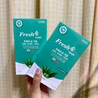 에프에이치아이코리아 Fresh순 프로폴리스 무알콜 일회용 가글 11ml 10개입 — 5점을 준 리뷰어가 2021년 5월 올린 사용 사진