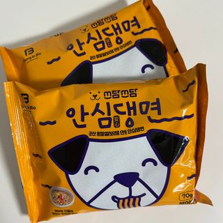 안심댕면 강아지라면 5봉지+쓰담쓰담 종합영양제 2스틱 샘플 증정 — 5점을 준 리뷰어가 2022년 8월 올린 사용 사진