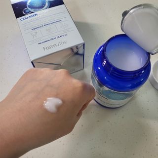 팜스테이 콜라겐 워터 풀 모이스트 크림 앰플 — 4.5점을 준 리뷰어가 2022년 4월 올린 사용 사진