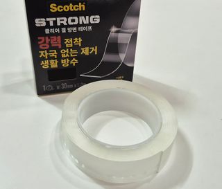 3M 스카치 초강력 클리어겔 실리콘 아크릴 양면테이프 30mmx3m 1개 — 5점을 준 리뷰어가 2025년 7월 올린 사용 사진