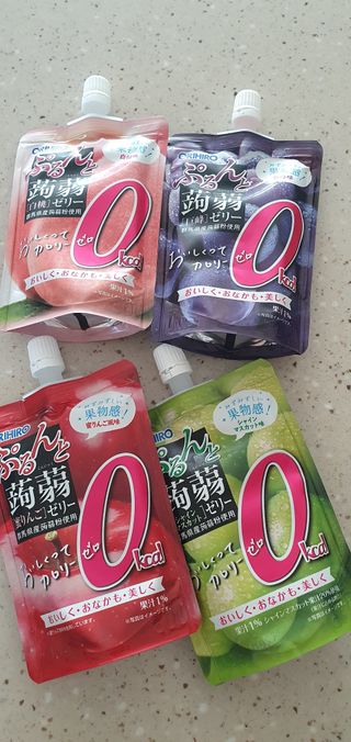 ORIHIRO 오리히로 곤약젤리 제로칼로리 130g 4종 4팩(맛별로 1팩씩) — 5점을 준 리뷰어가 2023년 3월 올린 사용 사진