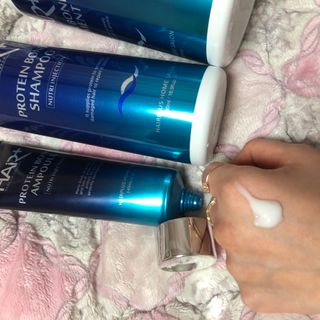 헤어플러스 단백질탈모샴푸 500ml+단백질본드앰플 145ml — 5점을 준 리뷰어가 2021년 3월 올린 사용 사진