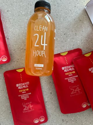 클린24시간 레드박스 1BOX(5포) + 전용보틀(500ml) — 5점을 준 리뷰어가 2024년 1월 올린 사용 사진