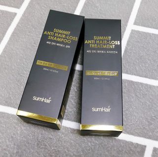 썸헤어 / SUMHAIR 썸헤어  써밋 안티 헤어로스 샴푸+트리트먼트 — 5점을 준 리뷰어가 2021년 5월 올린 사용 사진