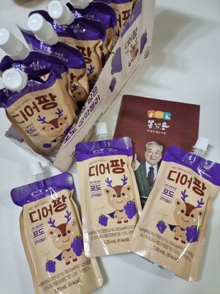 [몸엔용] 우리 아이 건강간식, 달콤한 녹용곤약젤리 디어팡 4종 — 5점을 준 리뷰어가 2021년 11월 올린 사용 사진