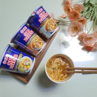 NISSIN 닛신 컵누들  4종 - 씨푸드오리지날, 씨푸드 스파이시, 씨푸드 커리, 씨푸드 XO소스 — 5점을 준 리뷰어가 2021년 10월 올린 사용 사진